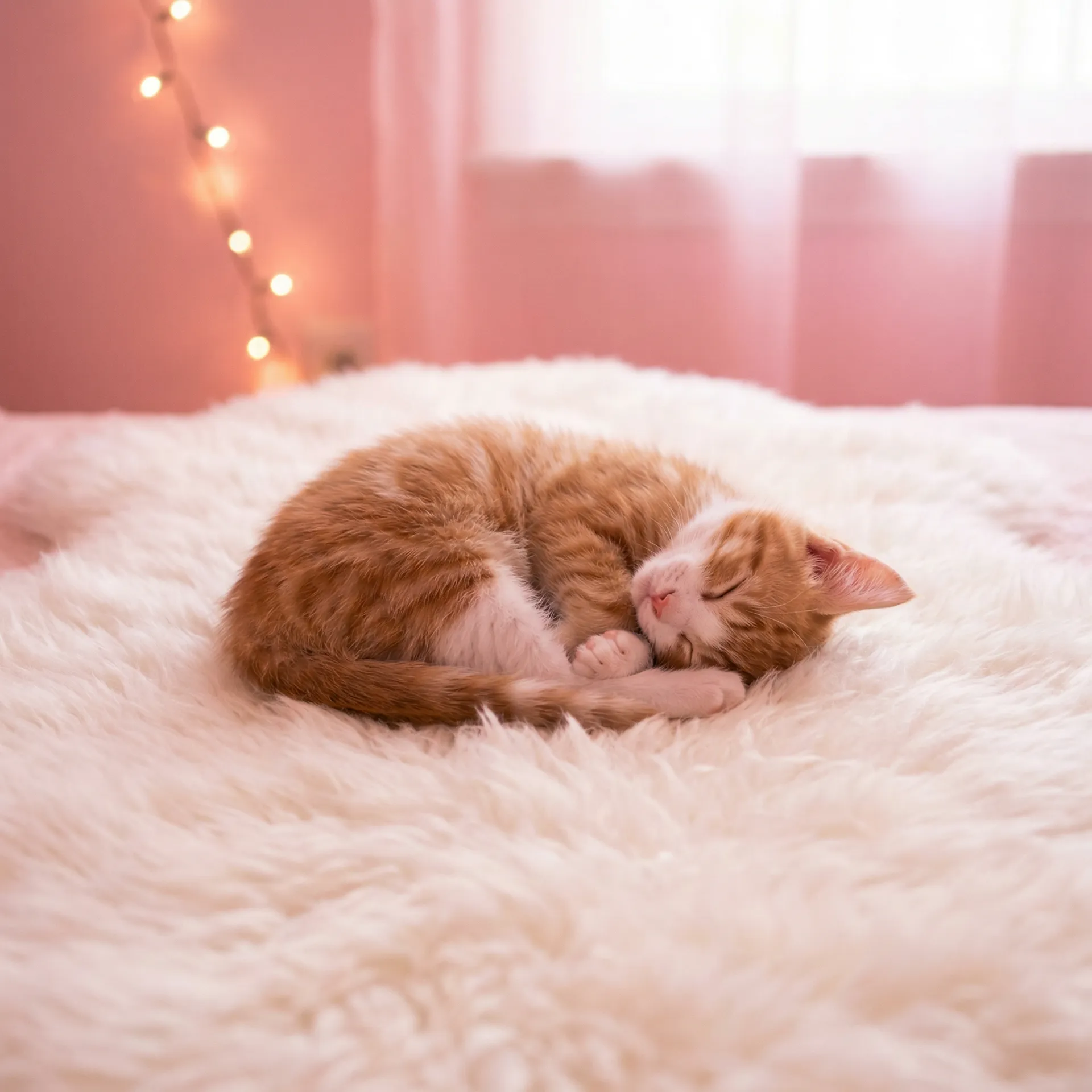 小猫蜷成一团入睡 - 契魔者